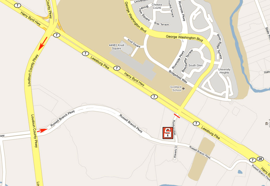 Ashburn map