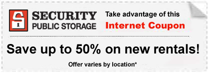 Student coupon for 50% off storage