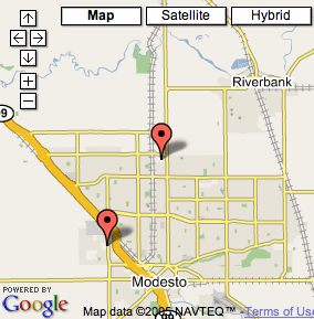 Modesto map