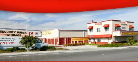 Richmond storage facility entrance