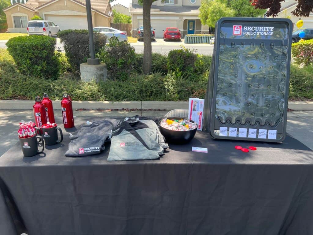 Security Public Storage Manteca supporting Prestige Senior Living event