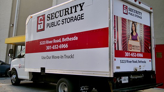 Bethesda storage courtesy moving truck
