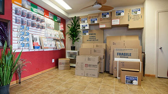 San Pablo boxes and moving supplies