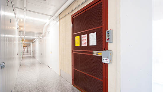 Freight elevator at self storage in San Pablo