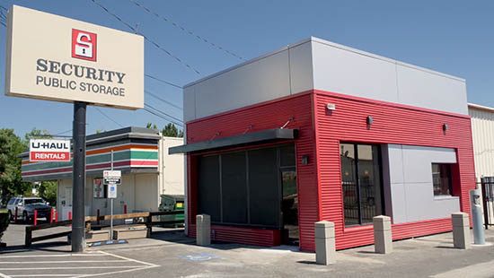 Office exterior of self storage in Sparks, NV