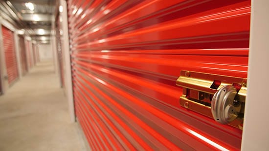 Portland self storage unit with disc lock