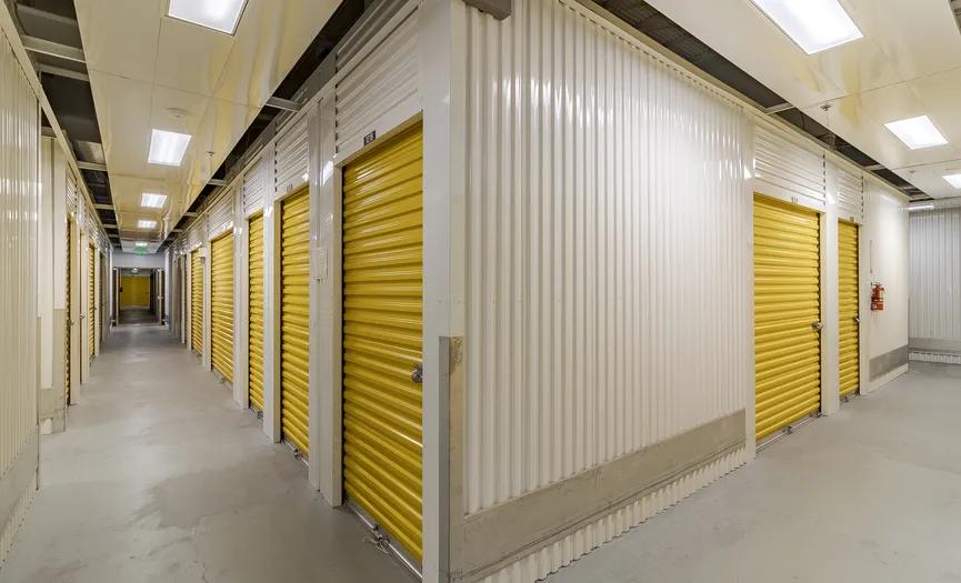 Individually alarmed interior storage units at Security Public Storage in San Ramon