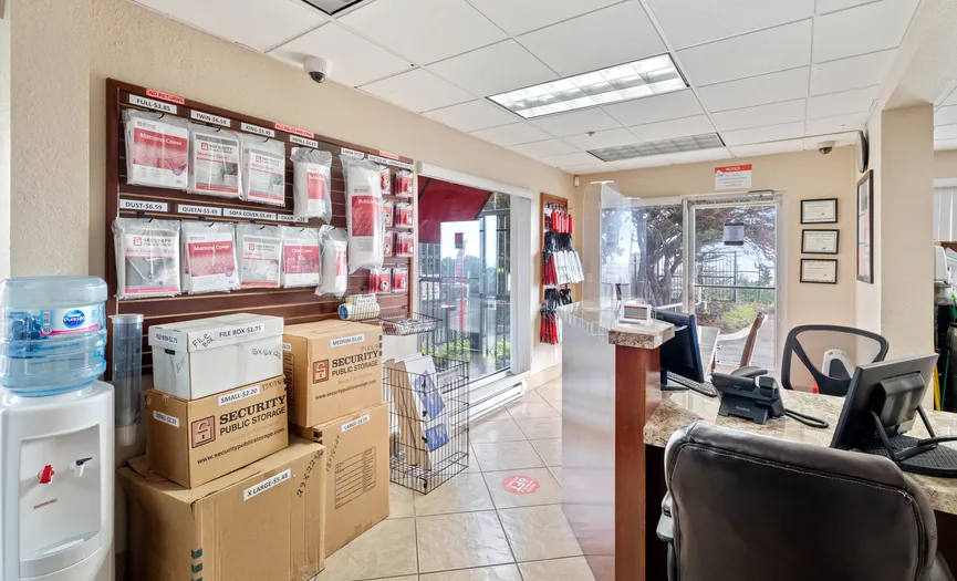 Main office with on-site managers at Security Public Storage serving Serramonte in Daly City
