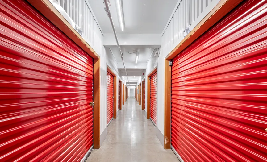 Indoor storage units at Security Public Storage serving the Serramonte area of Daly City
