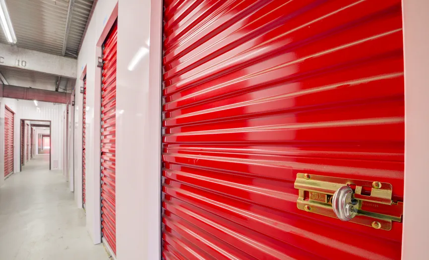 Indoor storage units at the Security Public Storage facility on Fruitridge Rd in Sacramento near Fruitridge Manor