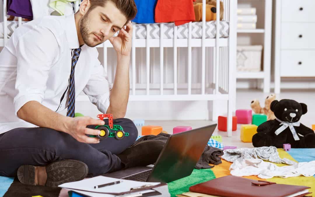 man works from home needs storage unit