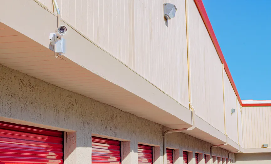 Security camera at Security Public Storage providing secure storage in Walnut Creek