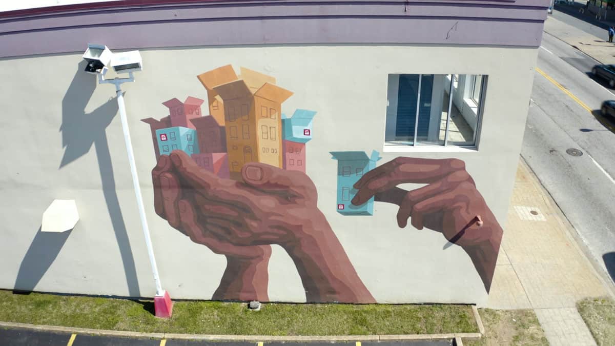 Baltimore storage mural