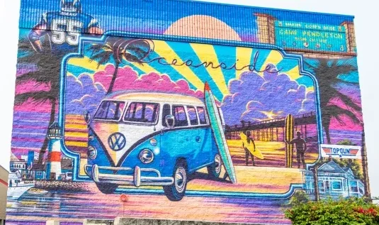 community mural at security public storage in oceanside