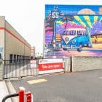 sps oceanside storage security gate mural