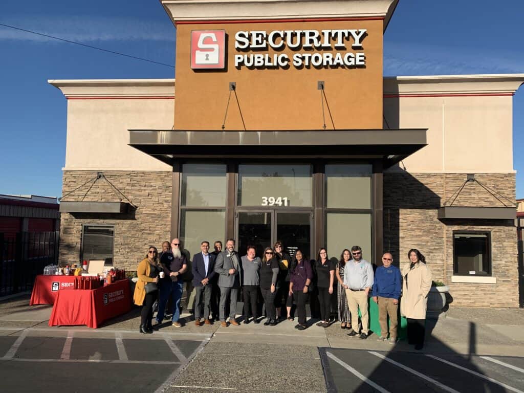 Security Public Storage Chamber mixer with Modesto Chamber of Commerce