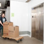 indoor self storage elevator