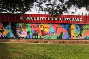 Rosa Parks and Dolores Huerta mural in Sacramento