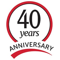 40th anniversary logo