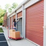 customer opening storage unit in herndon