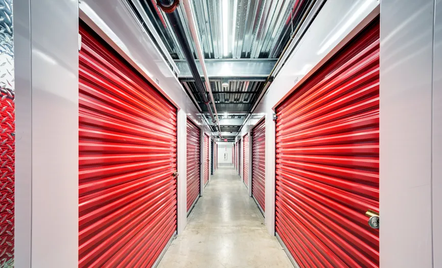 Individually alarmed storage units inside a secure storage facility in NW Portland