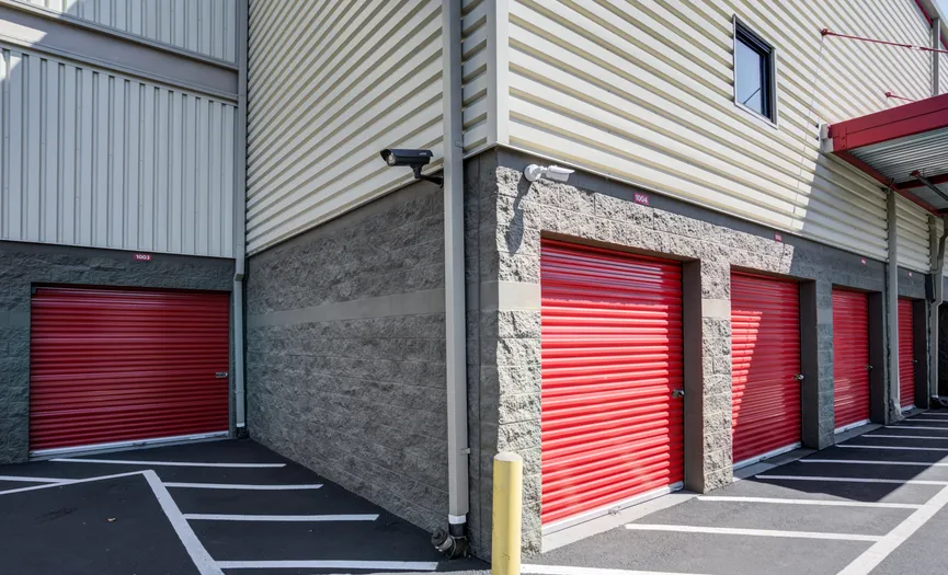 24/7 video surveillance camera at a secure storage facility in NW Portland across from the post office