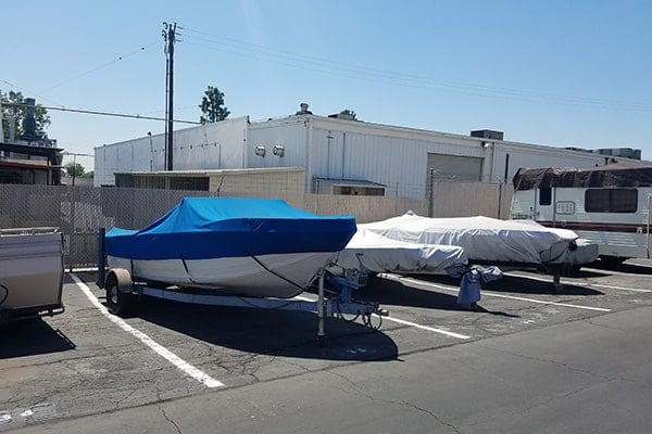 Small boats stored at SPS