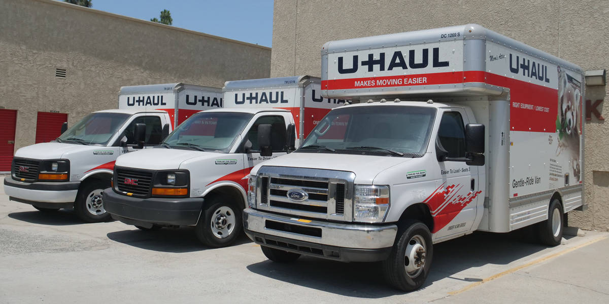 U-Haul trucks for rent at SPS