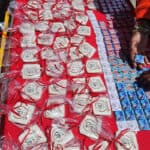Cookies, pins, stickers and swag at the SPS 40th anniversary party