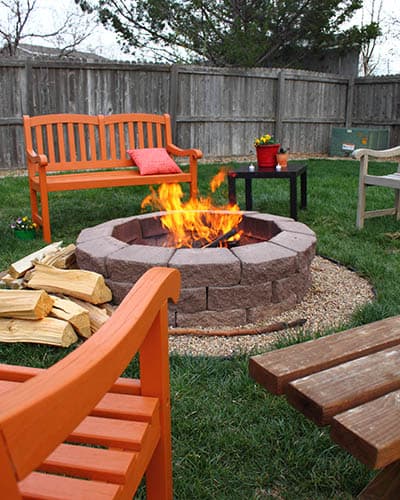 backyard fire pit