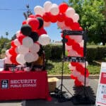 Balloon Arch at SPS anniversary party