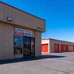 office exterior at storage facility in ceres