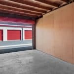 large interior of drive-up storage unit in vacaville