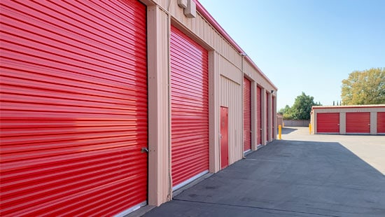 large drive-up storage units