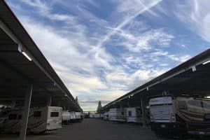 Fairfield RV storage with RVS in spaces