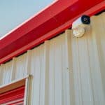 HD security camera at self storage in sacramento on Franklin road