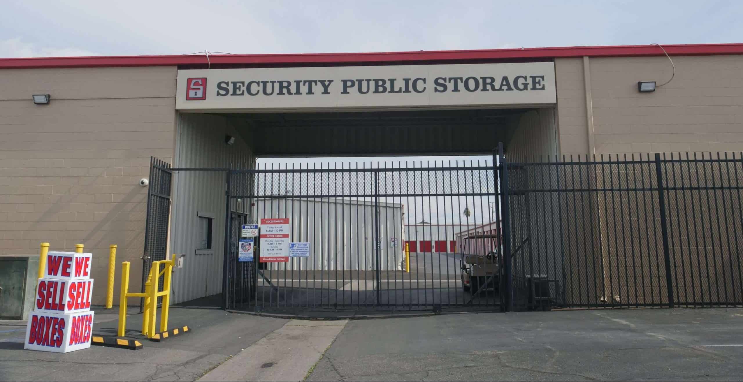 Storage Unit Prices in Fresno Blackstone Ave Security Public Storage