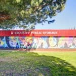 mural at storage facility on fruitridge rd in sacramento