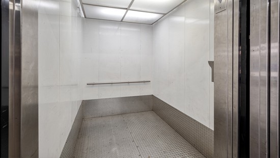 spacious freight elevator