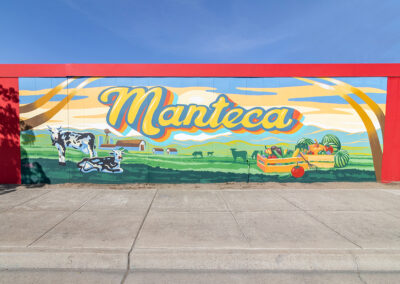 Manteca city mural at SPS Manteca