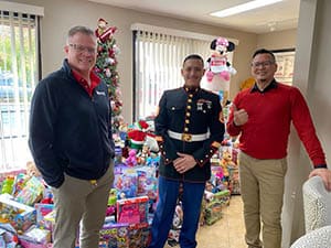 Marines Toys for Tots at SPS San Mateo