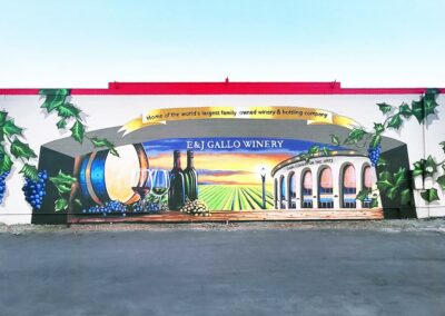 modesto gallo winery mural