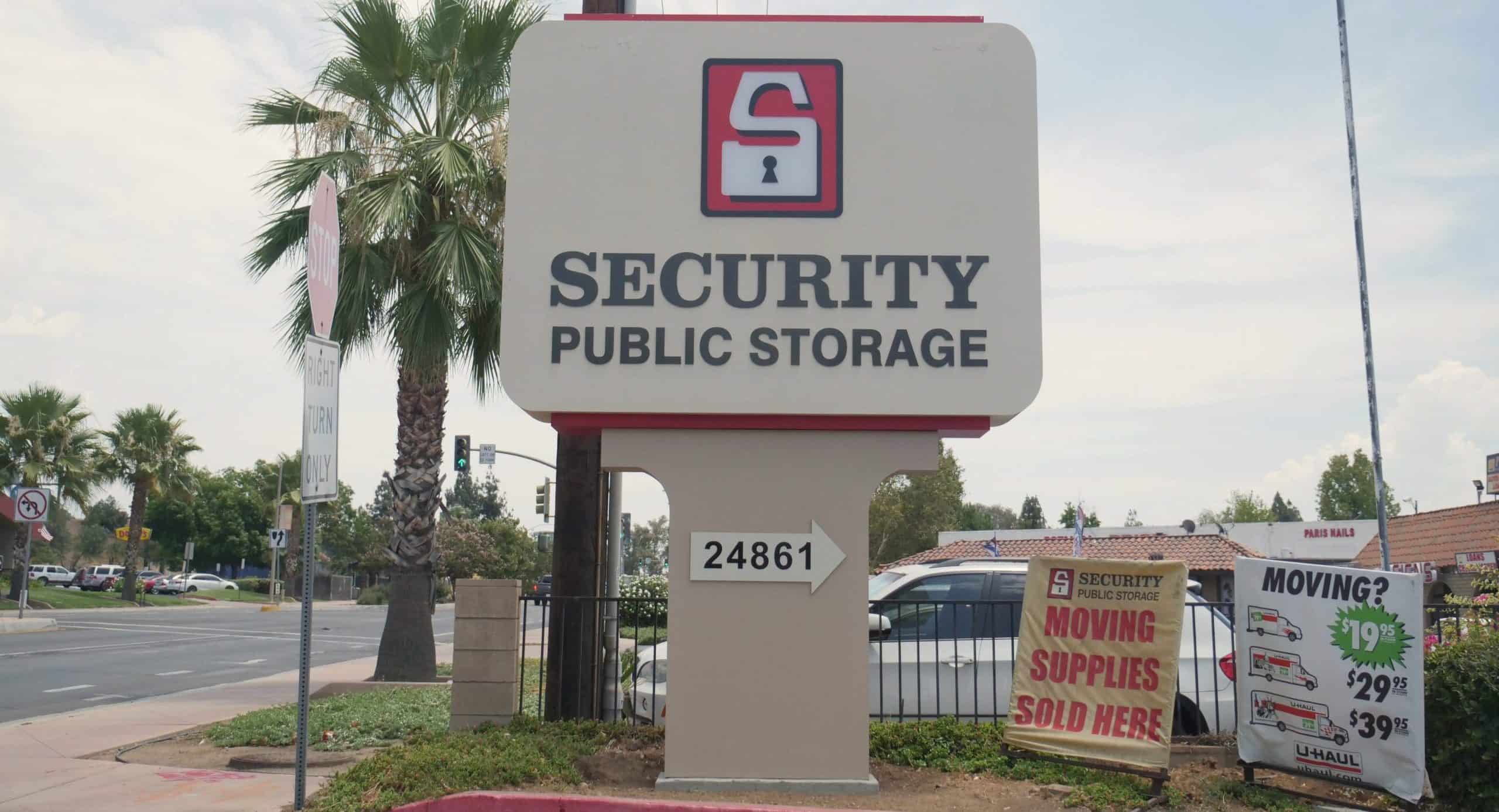 Storage Unit Prices in Moreno Valley Security Public Storage