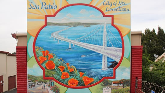 mural at self storage facility in san pablo