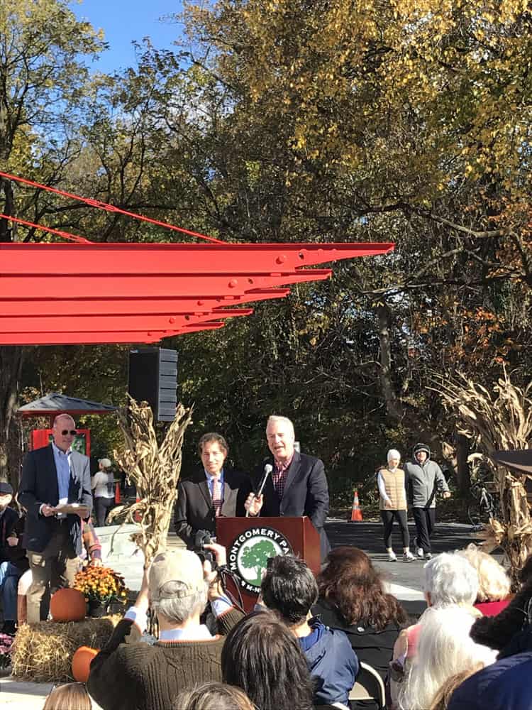 The Mayor speaks at the celebrations