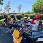 Party guests at 40th anniversary party