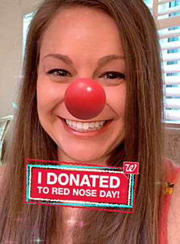 red nose day selfie