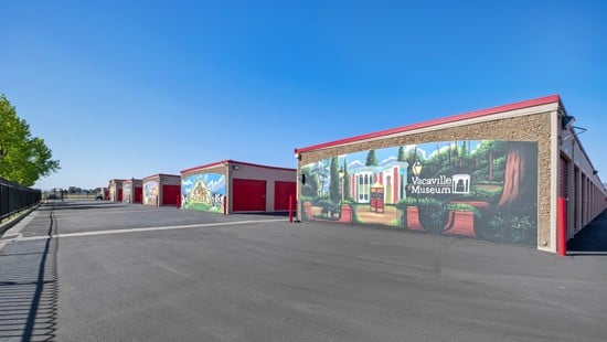 mural panels in vacaville at self storage facility