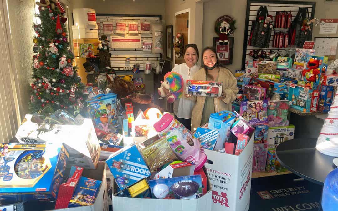 Toys for Tots donation at SPS