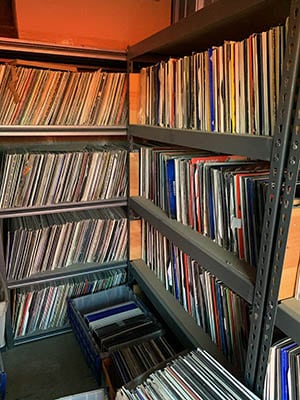 sturdy vinyl record storage shelves